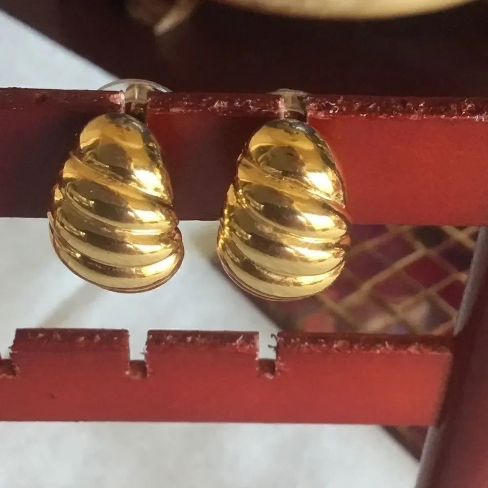 $10 or 3/$20  Goldtone  Banded Earrings